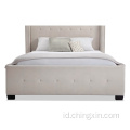 Furniture Kamar Tidur Gaya Amerika Tombol Tufting Baju Kain Berlapis Grosir Set Kamar Tidur CX612